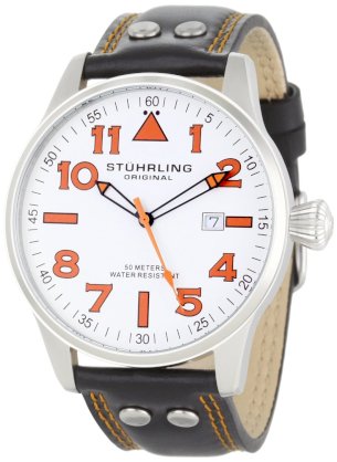 Stuhrling Original Men's 141.33152 Sportsman's 'Eagle' Swiss Quartz Date Watch