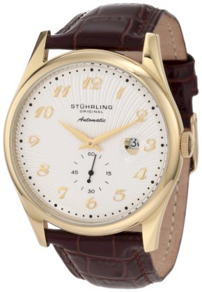 Stuhrling Original Men's 171A.3335E2 Classic Exclusive 'Cuvette 44' Slim Automatic Watch