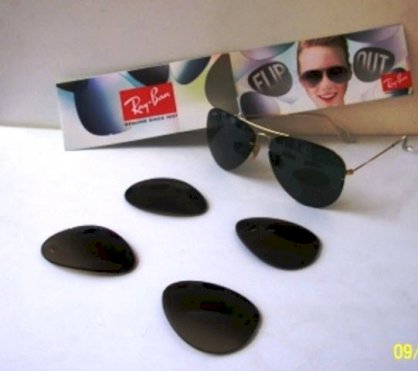 Kính thời trang hàng hiệu RayBan FLIP OUT có thêm 2 tròng phụ thay thế chính hãng RB3460-59-001/71 