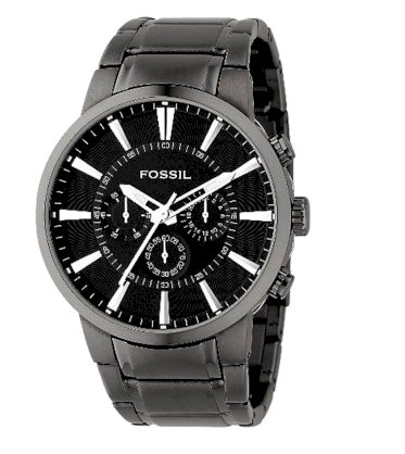 Đồng hồ Fossil Men's FS4358 Black Stainless Steel Bracelet Black Analog Dial Chronograph Watch
