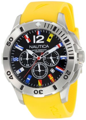 Nautica Men's N18637G Bfd 101 Dive Style Chrono Flag Watch
