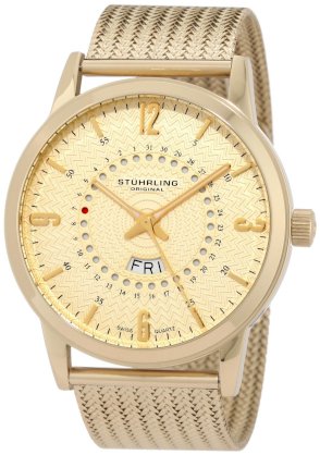 Stuhrling Original Men's 345M.333331 Classic Collection Jupiter Swiss Quartz Day/Date Watch