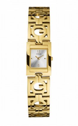Đồng hồ Guess Women's W85060L1 Gold Stainless-Steel Quartz Watch with Silver Dial