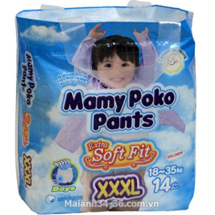 Bỉm quần Mamy Poko boys XXXL14