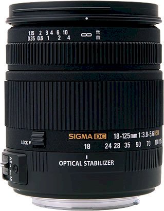 Lens Sigma 18-125mm F3.8-5.6 DC OS HSM (Canon use)