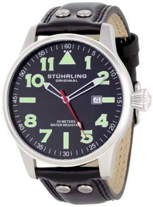 Stuhrling Original Men's 141.33151 Sportsman's 'Eagle' Swiss Quartz Date Watch