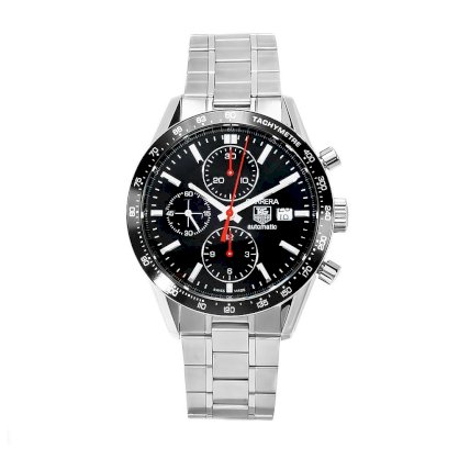 TAG Heuer Men's THCV2014BA0794 Carrera Black Guilloche Dial Watch