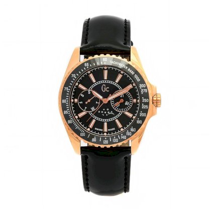 Đồng hồ Guess Women's 41006M2 GC Black Leather Black Dial Watch