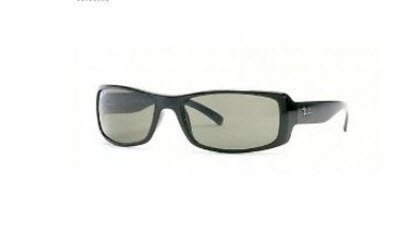 Ray Band RB4088 Sunglasses (Glossy Black-Polarized w/ Polarized Grey Lens) 