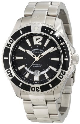 Stuhrling Original Men's 161B4.33111 Watersport Regatta Diver Swiss Quartz Date Stainless Steel Bracelet Watch