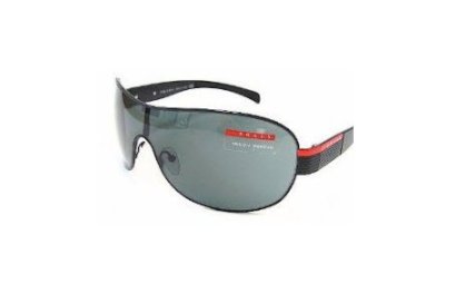  PRADA SPS54H Sunglasses demi- shiny black/ gray 1BO1A1  