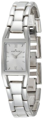 AK Anne Klein Women's 106419SVSV Silver-Tone Dress Watch
