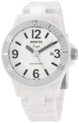 Invicta Women's 1207 Angel White Dial White Plastic Watch