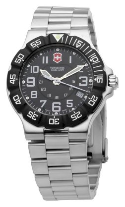 Victorinox Swiss Army Men's 241338 Victorinox Swiss Army Summit XLT Chrono Watch Silver Dial Watch