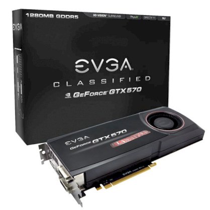 EVGA GeForce GTX 570 Classified 012-P3-1578-AR (NVIDIA GTX 570, GDDR5 1280MB, 320-bit, PCI-E 2.0)