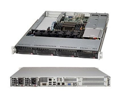 Server Supermicro SuperServer 5017R-WRF (SYS-5017R-WRF) E5-2648L (Intel Xeon E5-2648L 1.80GHz, RAM 4GB, 500W, Không kèm ổ cứng)