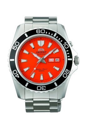 Orient Men's Orange Mako XL 200m Diver's Watch 21 Jewels CEM75001M