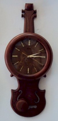 Đồng hồ cây đàn gỗ thật D21