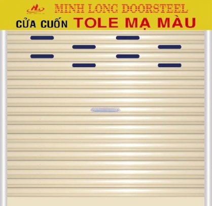 Cửa cuốn tole mạ màu Minh Long CC-ML03