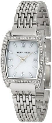 Đồng hồ AK Anne Klein Women's 10/9727MPSV Swarovski Crystal Accented Silver-Tone Bracelet Watch