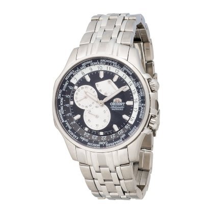 Orient Men's CEY04002B World-Time Black Automatic Watch