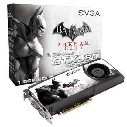 EVGA GeForce GTX 580 Batman: Arkham City Edition 015-P3-1582-A1 (NVIDIA GTX 580, GDDR5 1536MB, 384-bit, PCI-E 2.0)GTX