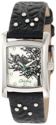 Stuhrling Original Women's 145G.1215B10 Nantucket Gatsby Swarovski Silver Dial Watch