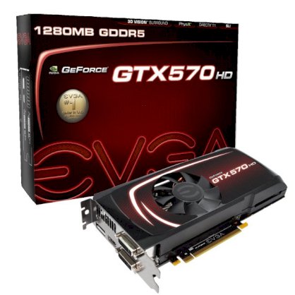EVGA GeForce GTX 570 HD  12-P3-1571-KR (NVIDIA GTX 570, GDDR5 1280MB, 320-bit, PCI-E 2.0)