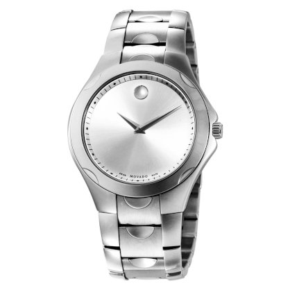 Movado Men's 606379 Luno Sport Stainless-Steel Silver Round Dial Bracelet Watch