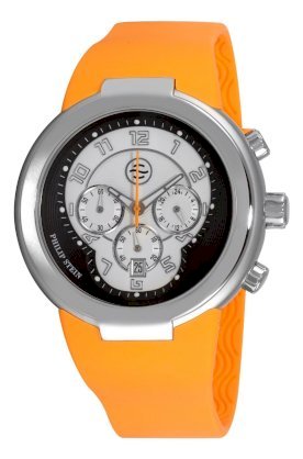 Philip Stein Men's 32-ABW-RM Active Orange Rubber Strap Watch