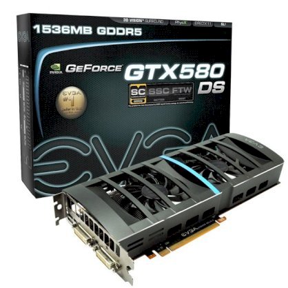 EVGA GeForce GTX 580 DS Superclocked 015-P3-1587-AR (NVIDIA GTX 580, GDDR5 1536MB, 384-bit, PCI-E 2.0)
