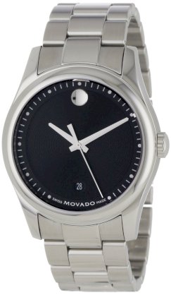 Movado Men's 0606481 Movado Sportivo Stainless-Steel Black Museum Dial Bracelet Watch