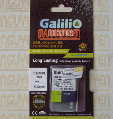 Pin Galilio cho Samsung SGH-i908e, SGH-i908e Omnia, GT-I8000, GT-I8000H, Omnia II