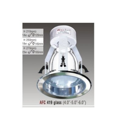 Đèn lon âm trần Anfaco Lighting AFC419 glass 4.0inch