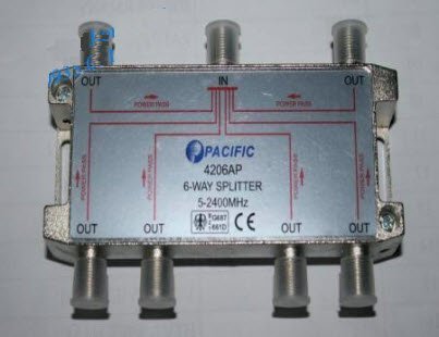 Bộ chia tín hiệu cao tần 6 way (Splitter Pacific 6 way)