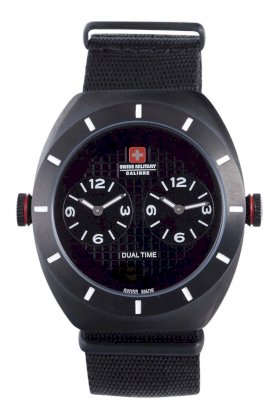 Swiss Military Calibre Men's 06-4C1-13-007T Commando IP Black Dual Time Zone Luminous Watch