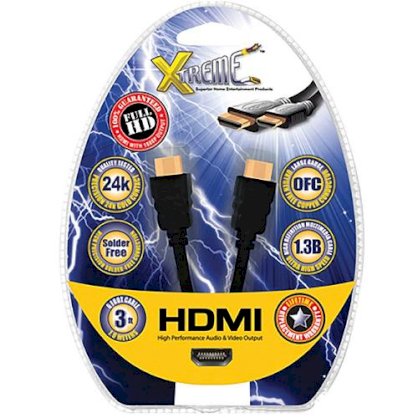 Xtreme Cables Mini HDMI (Type C) Male to HDMI (Type A) Male Cable - 3'