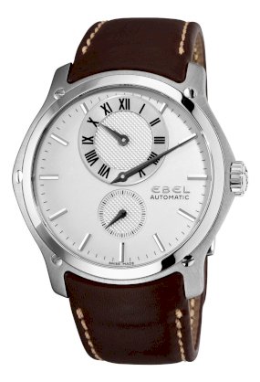 Ebel Men's 9300F61/6335P86US Classic Hexagon Silver Big Time Dial Watch