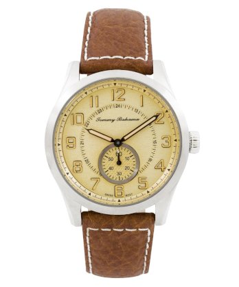 Tommy Bahama Men's TB1169 Swiss Leather Paradise Aviator Strap Watch