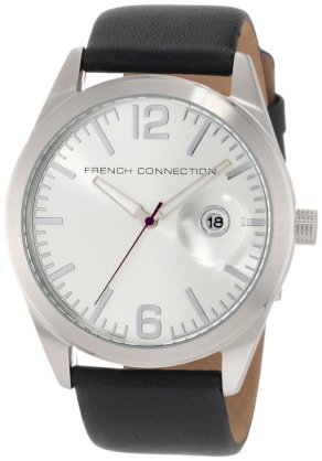 French Connection Men's FC1069SS Classic Round Silver Watch