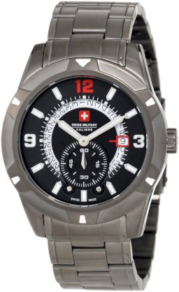 Swiss Military Calibre Men's 06-5R5-04-007 Revolution Grey IP Black Dial Steel Date Watch