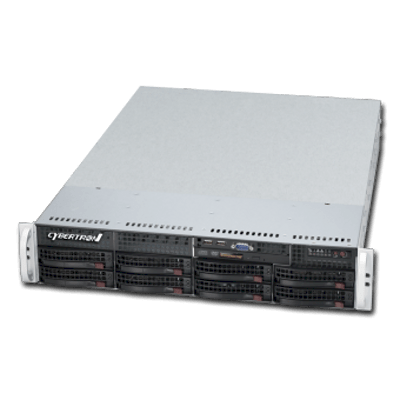 Server CybertronPC Imperium 2U LP Intel Quad Core Server SVIIA142 (Intel Xeon E3-1230 3.20GH, RAM DDR3 4GB, HDD 1.5TB, 2U 8HS SAS / SATA 560W PSU Low Profile Chassis)