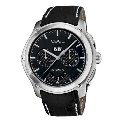 Ebel Men's 9305F71/5335145GS Classic Hexagon Chronograph Black Chronograph Dial Watch