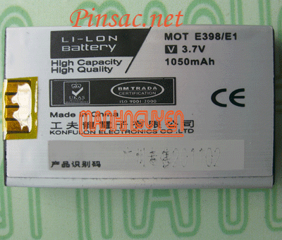 Pin Konfulon cho Motorola E398, ROKR E1, ROKR E3, V810, C150