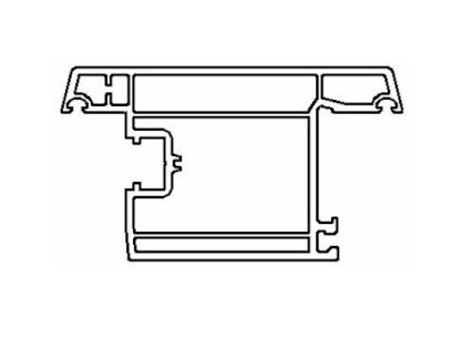 Thanh Profile cánh cửa đi mở ngoài SF106