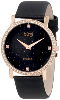Burgi Women's BUR061RGB Swiss Quartz Diamond Strap Watch