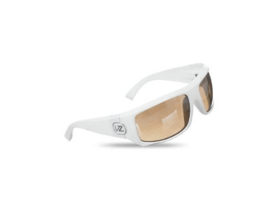  Von Zipper Clutch Men's Sunglasses - White Gloss Frame / Chrome Gradient Lens  