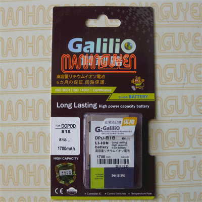 Pin Galilio cho O2 XDA II mini, O2 XDA Neo, O2 mini Limited Edition, Dopod 818, Dopod 828