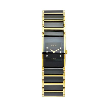 Rado Women's R20789752 Integral Black Dial Ceramic Bracelet Watch