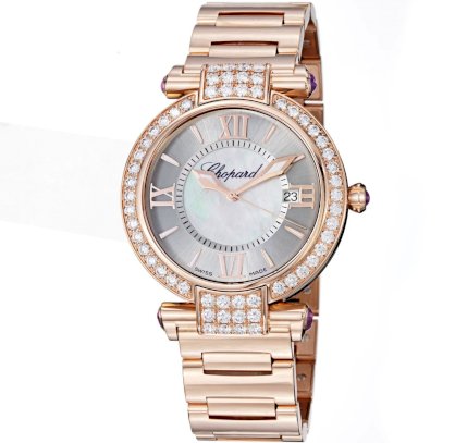 Chopard Imperiale Ladies Rose Gold Diamond Watch 384221-5004